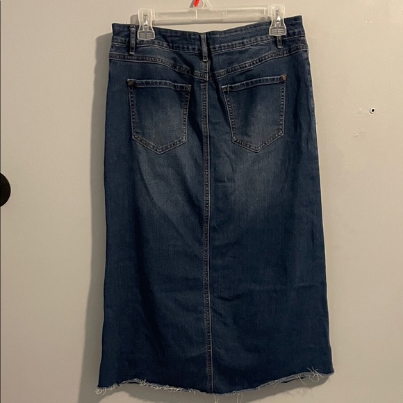 Denim Midi Skirt - Picture 3 of 8